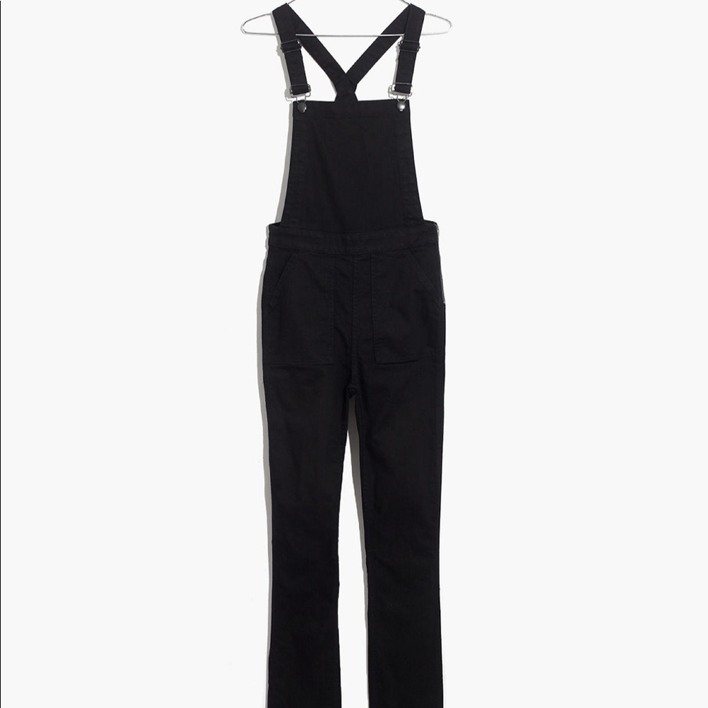 Madewell Black Skinny Overalls NWOT